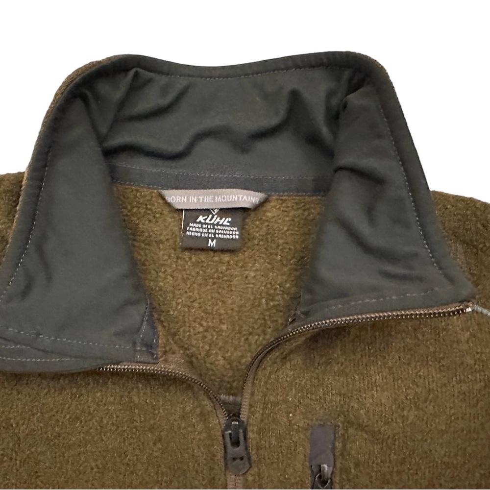 KUHL Men's Olive Charcoal Interceptr Quarter Zip Size M - Picture 4 of 9